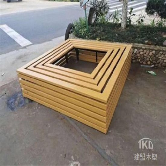 廊坊木塑树池坐凳